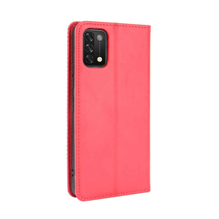 For Umidigi A11 Magnetic Buckle Retro Crazy Horse Texture Horizontal Flip Leather Case with Holder & Card Slots & Photo Frame