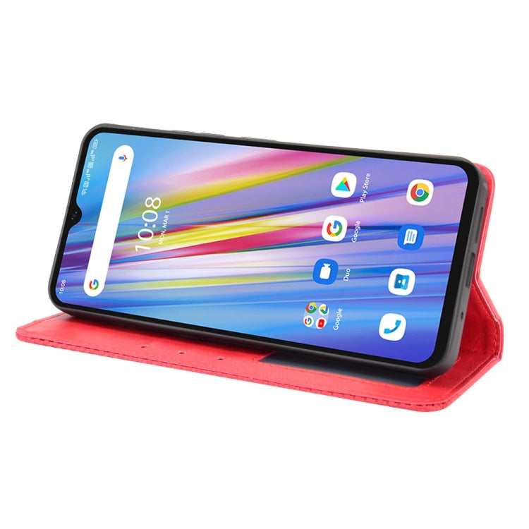 For Umidigi A11 Magnetic Buckle Retro Crazy Horse Texture Horizontal Flip Leather Case with Holder & Card Slots & Photo Frame