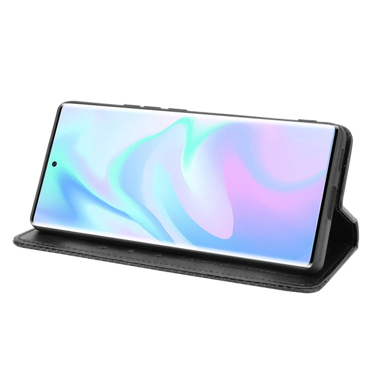 For ZTE Axon 30 Ultra 5G Magnetic Buckle Retro Crazy Horse Texture Horizontal Flip Leather Case with Holder & Card Slots & Photo Frame