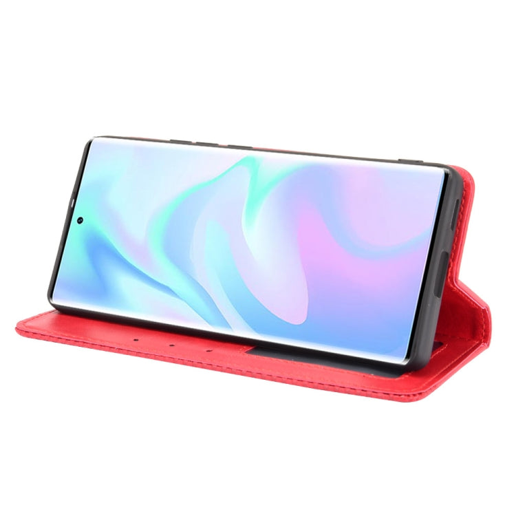 For ZTE Axon 30 Ultra 5G Magnetic Buckle Retro Crazy Horse Texture Horizontal Flip Leather Case with Holder & Card Slots & Photo Frame