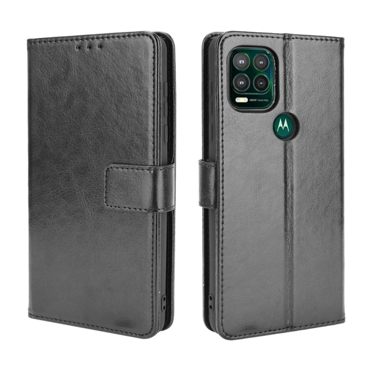 For Motorola Moto G Stylus 5G 2021 Crazy Horse Texture Horizontal Flip Leather Case with Holder & Card Slots & Lanyard