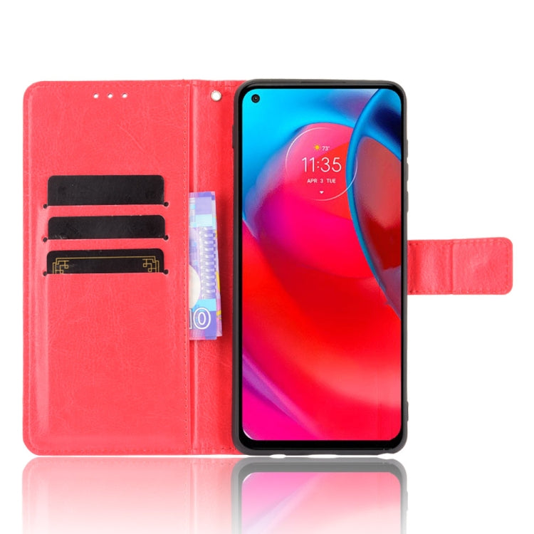 For Motorola Moto G Stylus 5G 2021 Crazy Horse Texture Horizontal Flip Leather Case with Holder & Card Slots & Lanyard