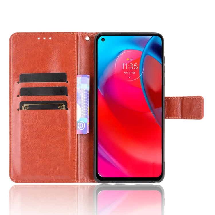 For Motorola Moto G Stylus 5G 2021 Crazy Horse Texture Horizontal Flip Leather Case with Holder & Card Slots & Lanyard