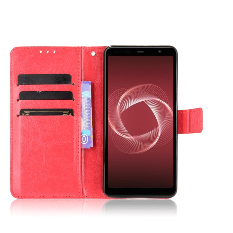 For Fujitsu Arrows BZ02/Be4 Plus/F-41B Crazy Horse Texture Horizontal Flip Leather Case with Holder & Card Slots & Lanyard