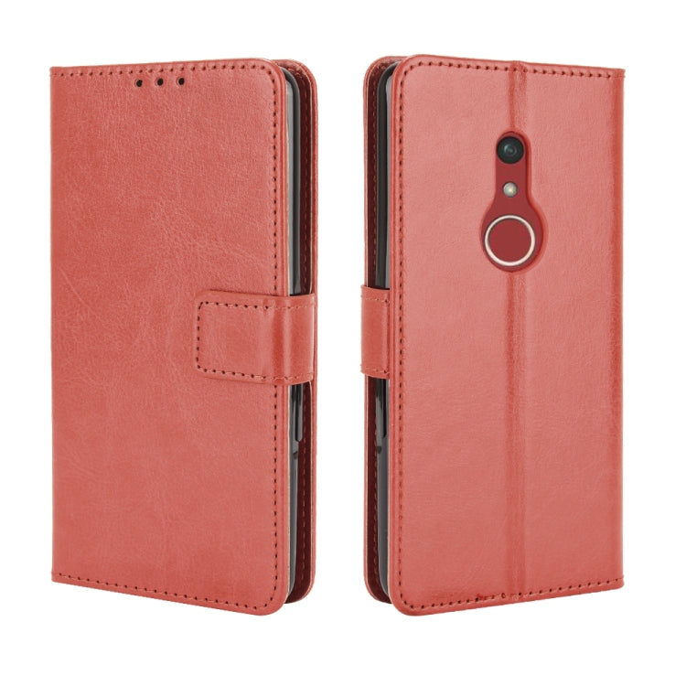 For Fujitsu Arrows BZ02/Be4 Plus/F-41B Crazy Horse Texture Horizontal Flip Leather Case with Holder & Card Slots & Lanyard