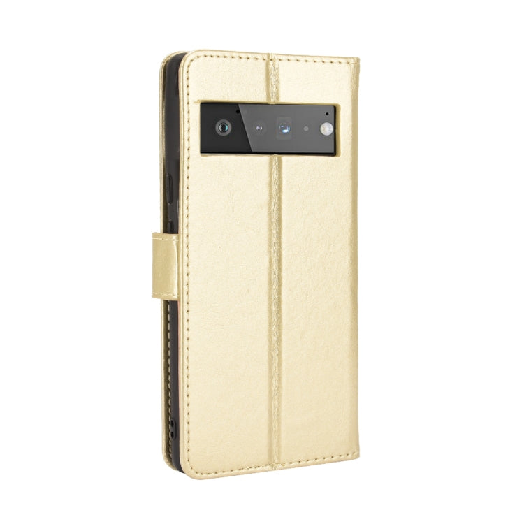 For Google Pixel 6 Crazy Horse Texture Horizontal Flip Leather Case with Holder & Card Slots & Lanyard
