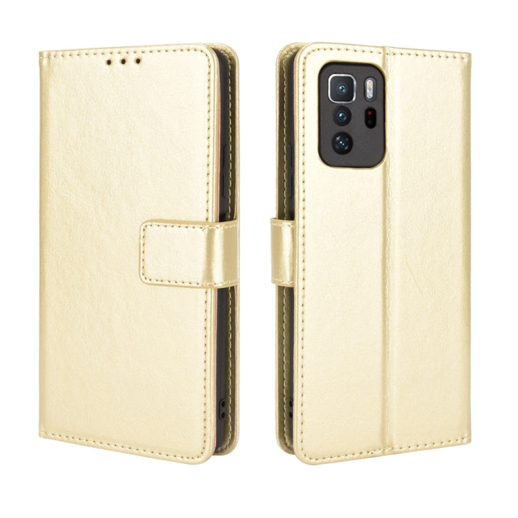 For Xiaomi Redmi Note 10 Pro 5G/Poco X3 GT Crazy Horse Texture Horizontal Flip Leather Case with Holder & Card Slots & Lanyard