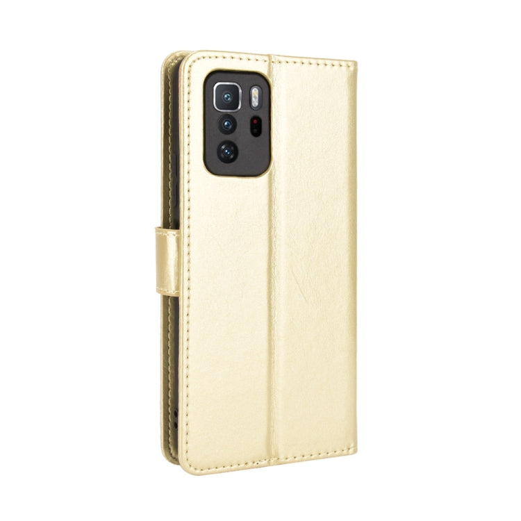 For Xiaomi Redmi Note 10 Pro 5G/Poco X3 GT Crazy Horse Texture Horizontal Flip Leather Case with Holder & Card Slots & Lanyard
