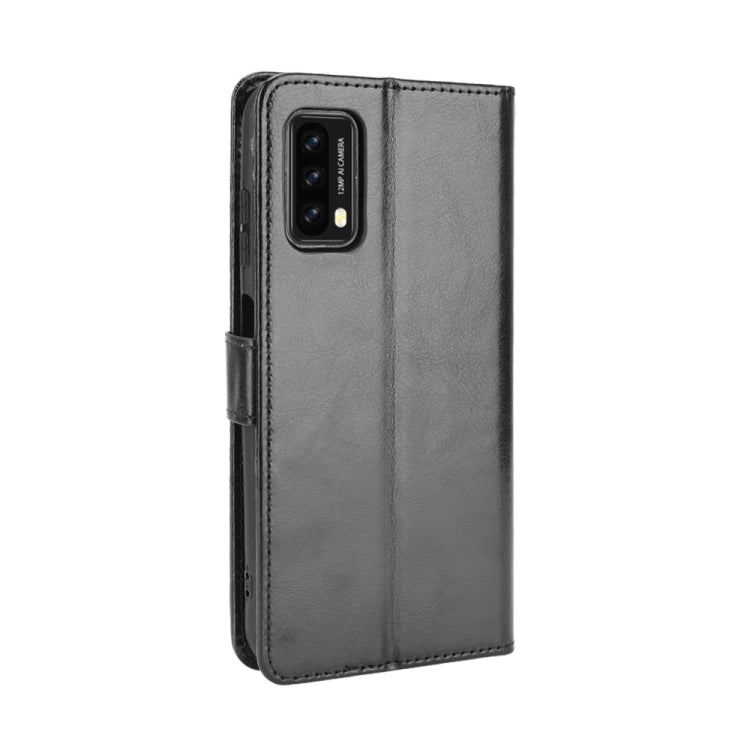 For Blackview A90 Crazy Horse Texture Horizontal Flip Leather Case with Holder & Card Slots & Lanyard