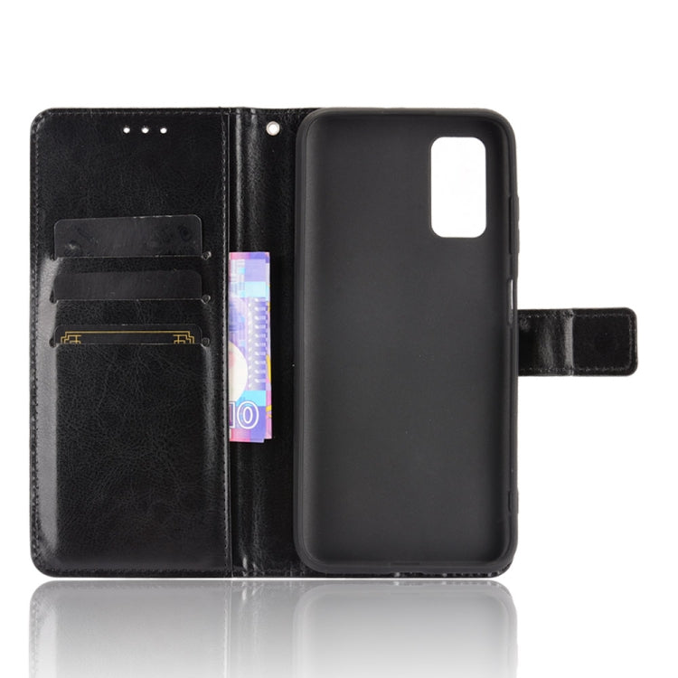 For Blackview A90 Crazy Horse Texture Horizontal Flip Leather Case with Holder & Card Slots & Lanyard