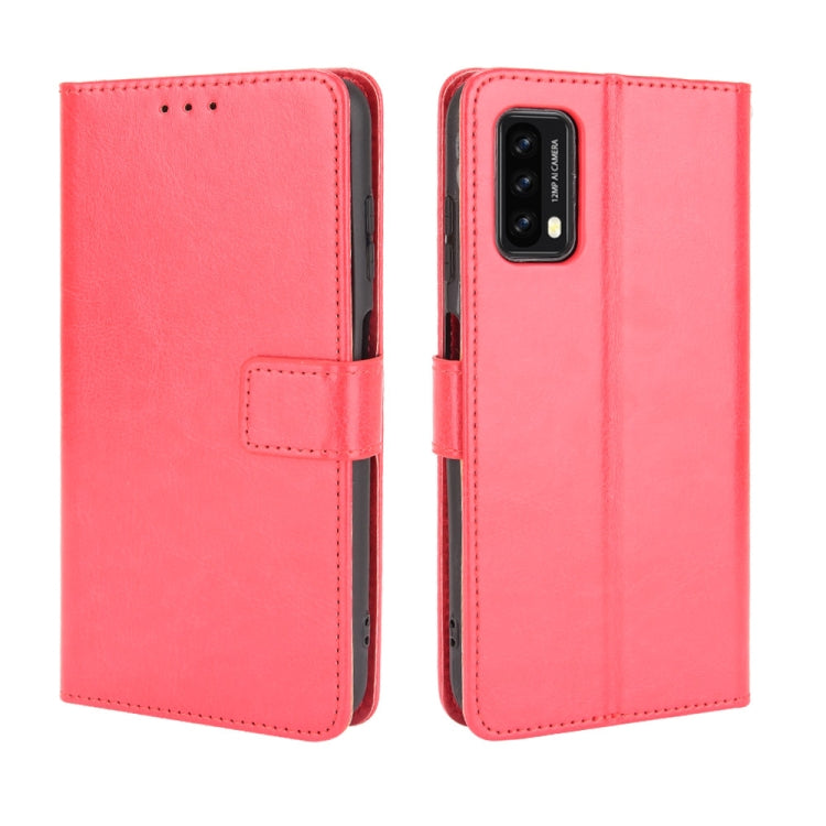 For Blackview A90 Crazy Horse Texture Horizontal Flip Leather Case with Holder & Card Slots & Lanyard