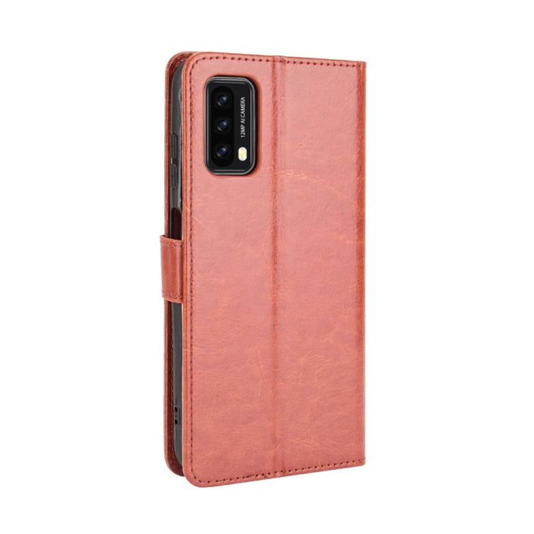 For Blackview A90 Crazy Horse Texture Horizontal Flip Leather Case with Holder & Card Slots & Lanyard