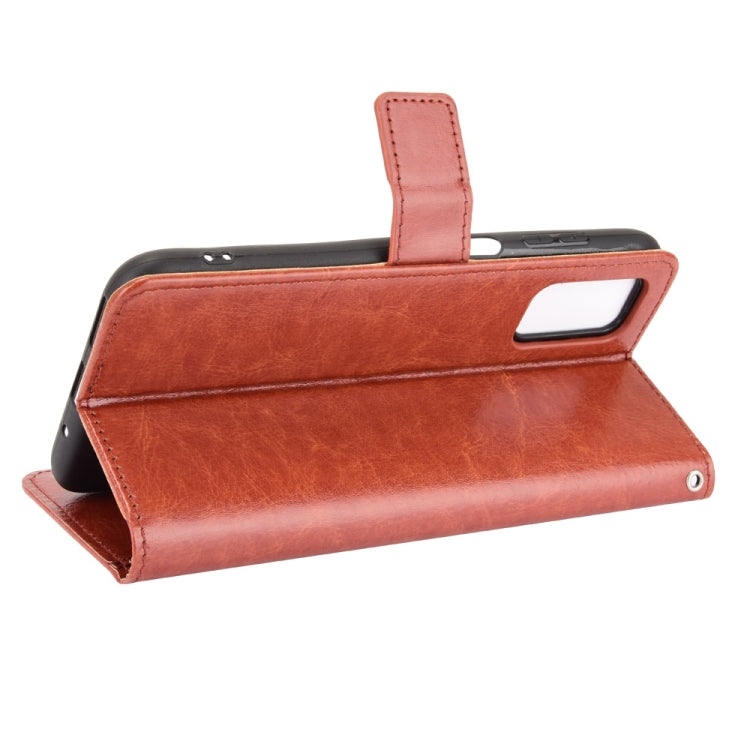 For Blackview A90 Crazy Horse Texture Horizontal Flip Leather Case with Holder & Card Slots & Lanyard