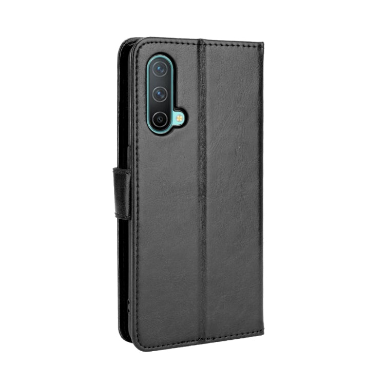 For OnePlus Nord CE 5G Crazy Horse Texture Horizontal Flip Leather Case with Holder & Card Slots & Lanyard