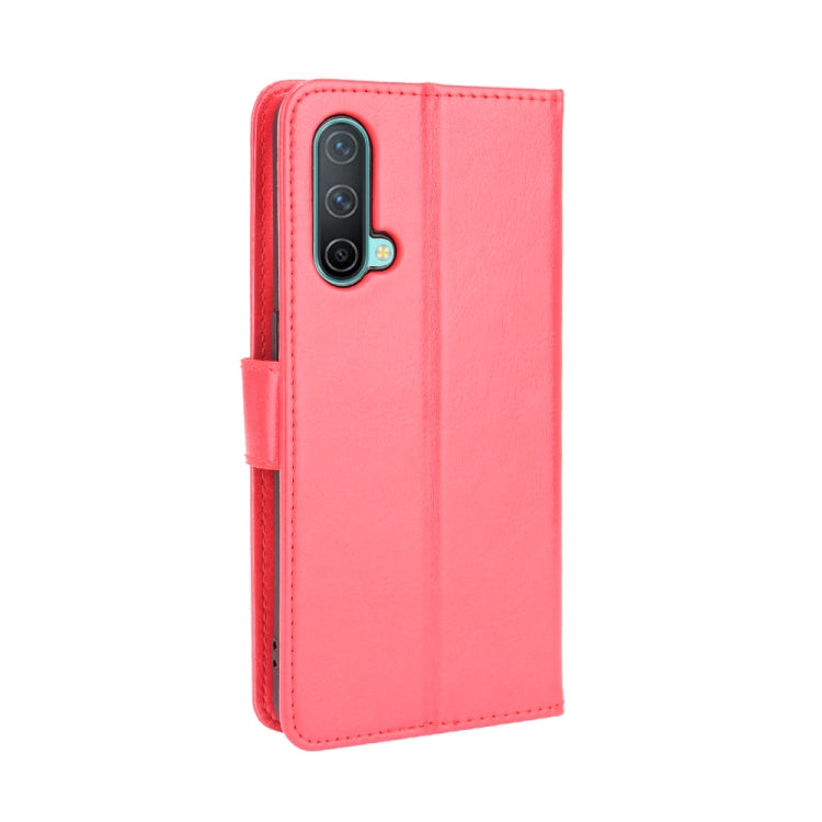 For OnePlus Nord CE 5G Crazy Horse Texture Horizontal Flip Leather Case with Holder & Card Slots & Lanyard