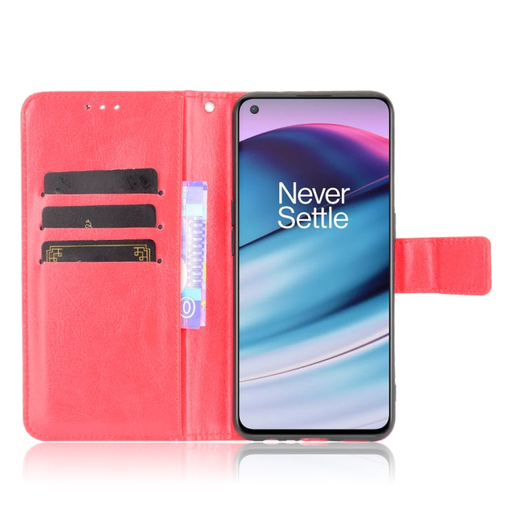 For OnePlus Nord CE 5G Crazy Horse Texture Horizontal Flip Leather Case with Holder & Card Slots & Lanyard
