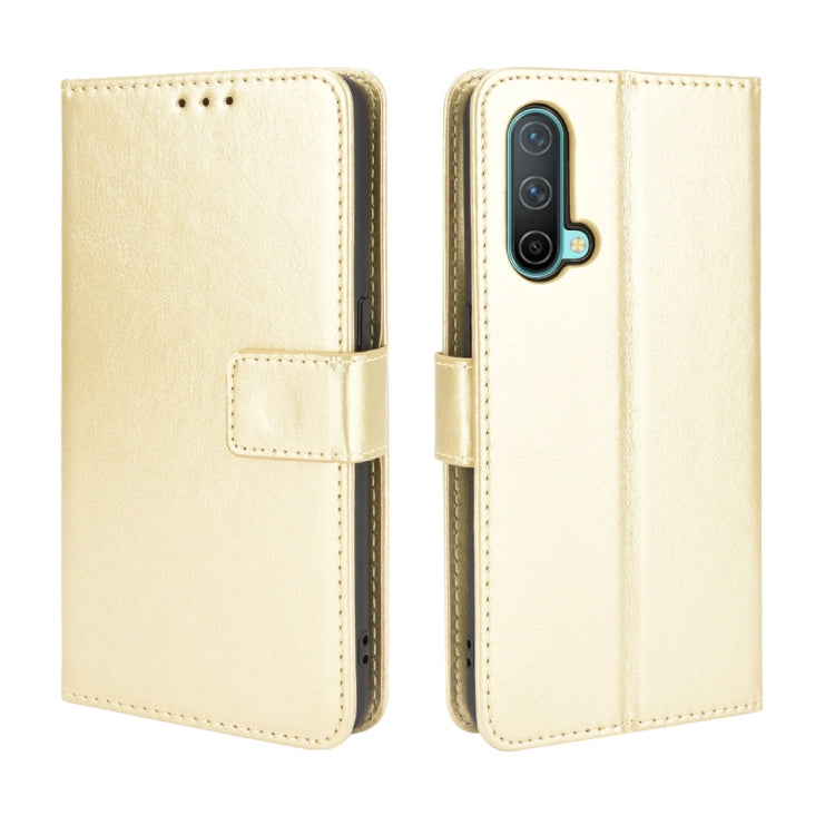 For OnePlus Nord CE 5G Crazy Horse Texture Horizontal Flip Leather Case with Holder & Card Slots & Lanyard