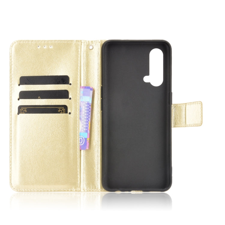For OnePlus Nord CE 5G Crazy Horse Texture Horizontal Flip Leather Case with Holder & Card Slots & Lanyard