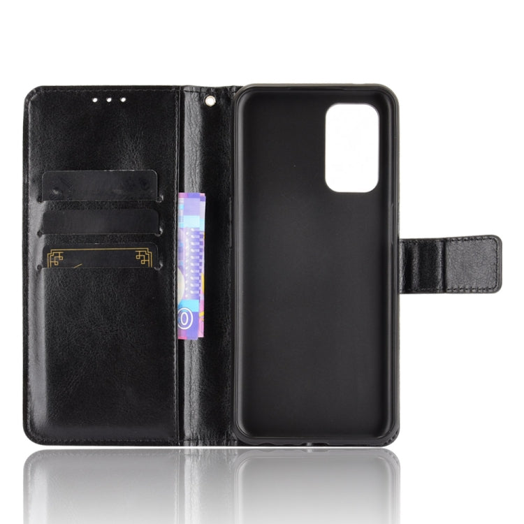 For OnePlus Nord N200 5G Crazy Horse Texture Horizontal Flip Leather Case with Holder & Card Slots & Lanyard