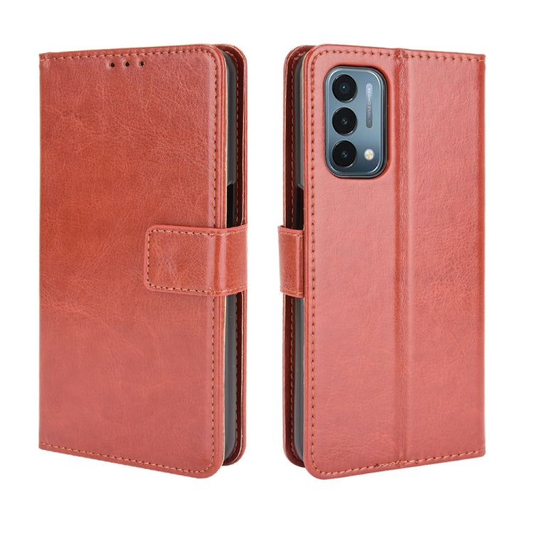 For OnePlus Nord N200 5G Crazy Horse Texture Horizontal Flip Leather Case with Holder & Card Slots & Lanyard