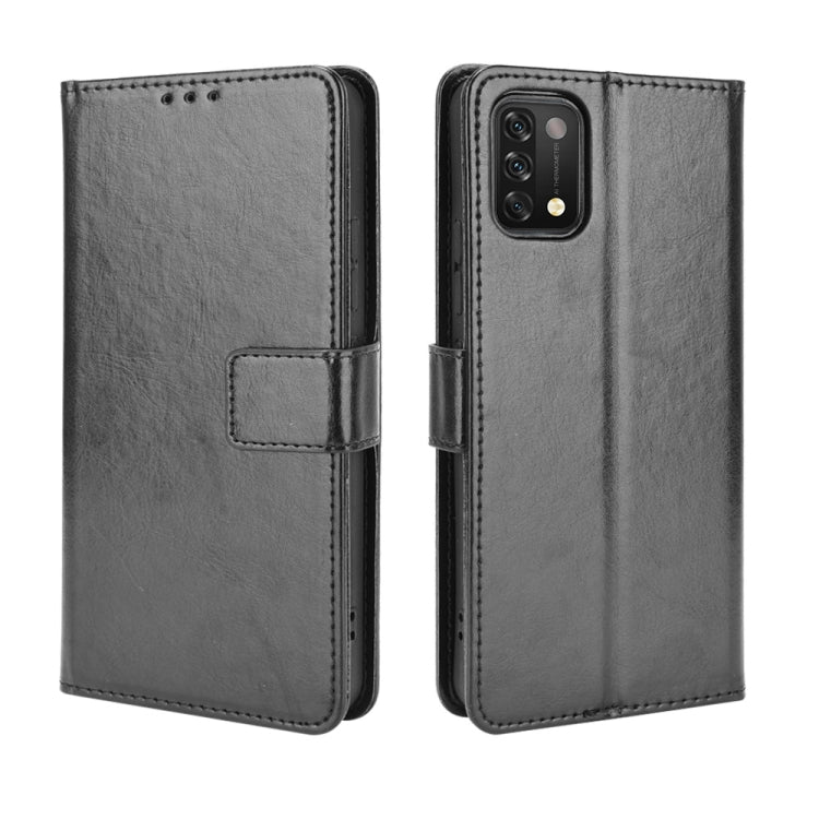 For Umidigi A11 Crazy Horse Texture Horizontal Flip Leather Case with Holder & Card Slots & Lanyard