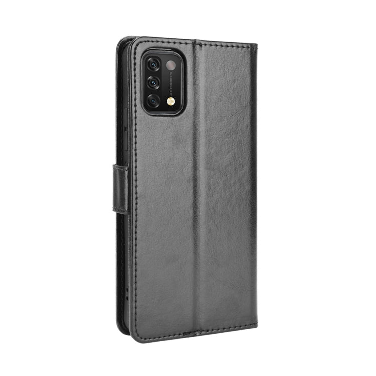 For Umidigi A11 Crazy Horse Texture Horizontal Flip Leather Case with Holder & Card Slots & Lanyard