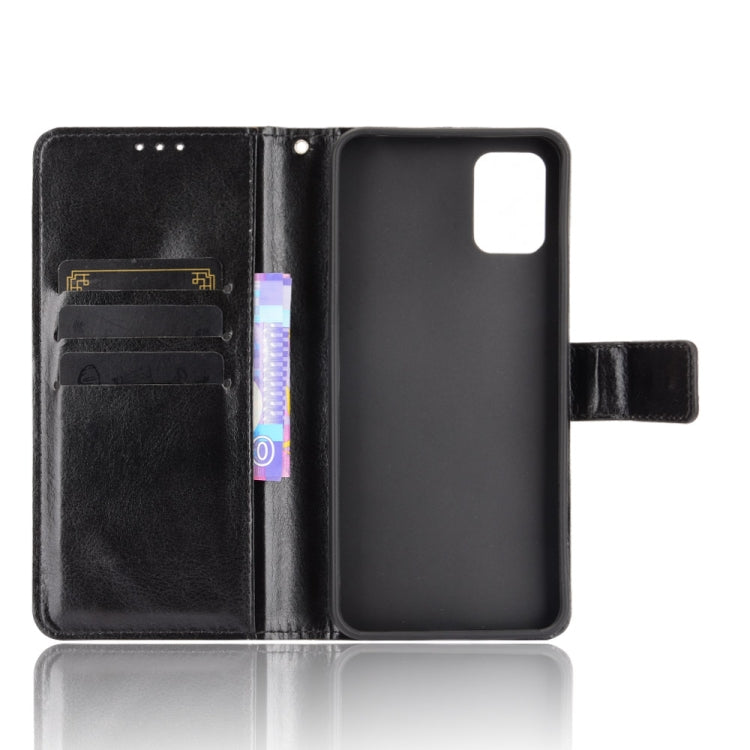 For Umidigi A11 Crazy Horse Texture Horizontal Flip Leather Case with Holder & Card Slots & Lanyard