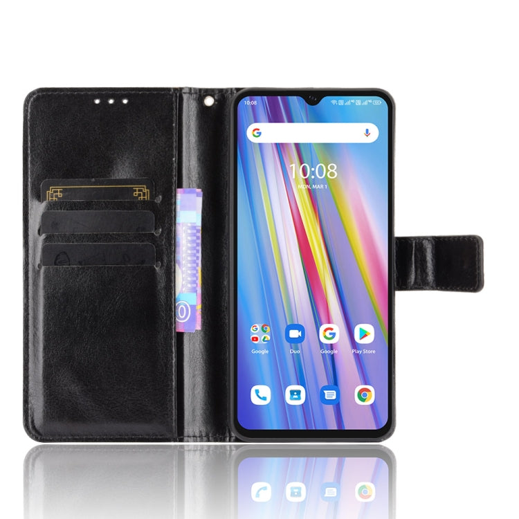 For Umidigi A11 Crazy Horse Texture Horizontal Flip Leather Case with Holder & Card Slots & Lanyard