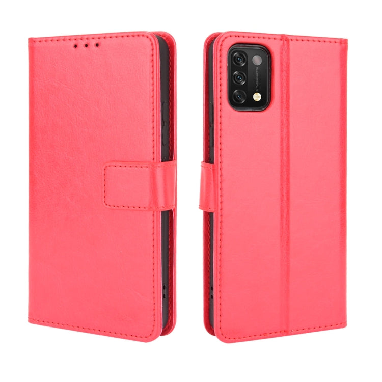 For Umidigi A11 Crazy Horse Texture Horizontal Flip Leather Case with Holder & Card Slots & Lanyard