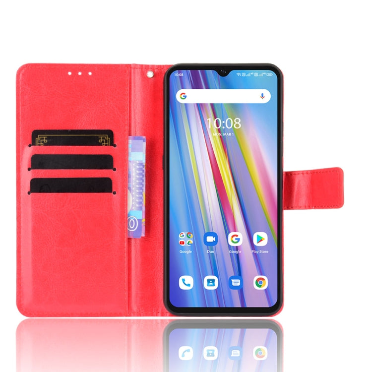For Umidigi A11 Crazy Horse Texture Horizontal Flip Leather Case with Holder & Card Slots & Lanyard