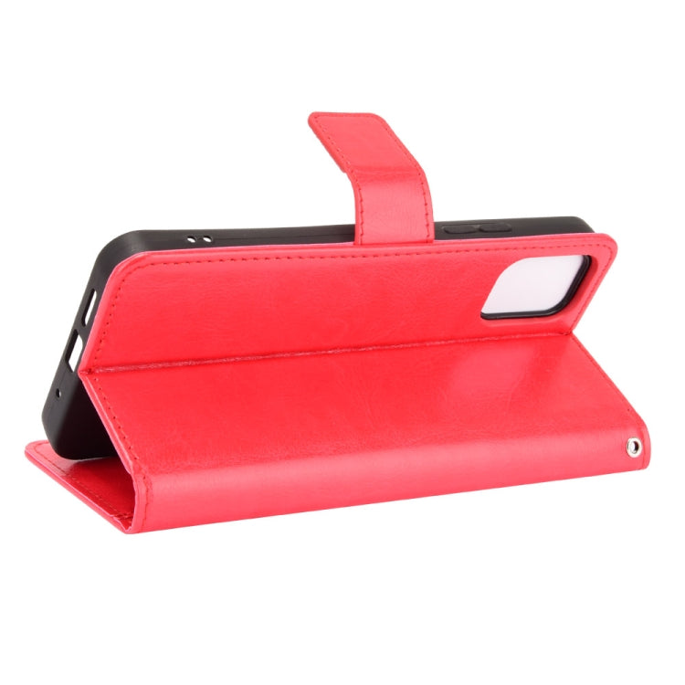For Umidigi A11 Crazy Horse Texture Horizontal Flip Leather Case with Holder & Card Slots & Lanyard