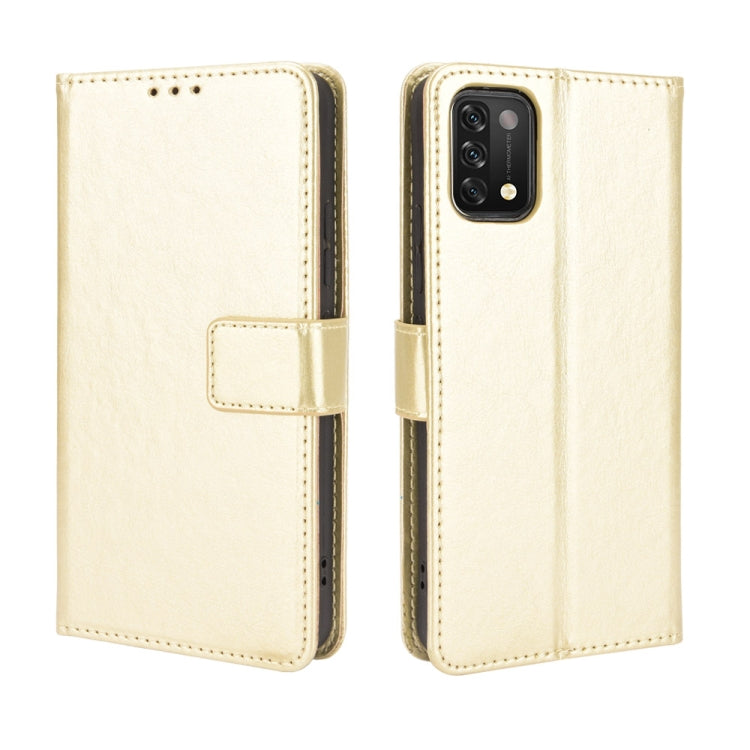 For Umidigi A11 Crazy Horse Texture Horizontal Flip Leather Case with Holder & Card Slots & Lanyard