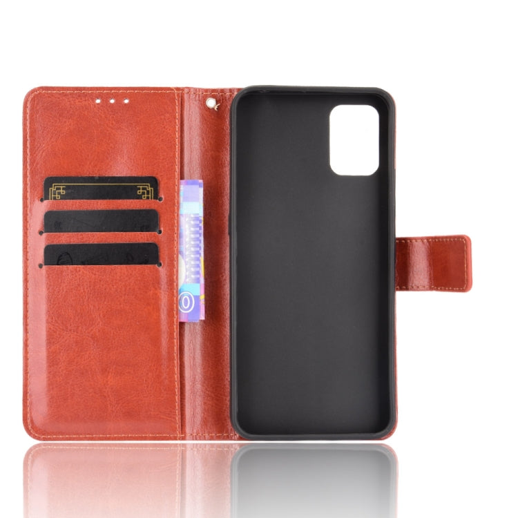 For Umidigi A11 Crazy Horse Texture Horizontal Flip Leather Case with Holder & Card Slots & Lanyard