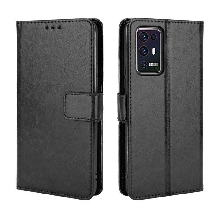For ZTE Axon 30 Pro 5G Crazy Horse Texture Horizontal Flip Leather Case with Holder & Card Slots & Lanyard