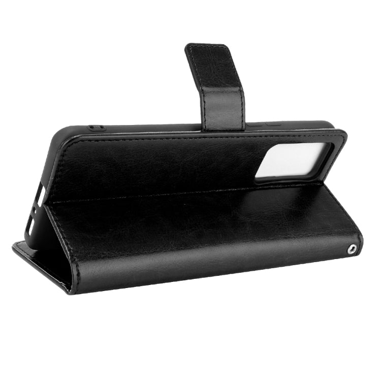 For ZTE Axon 30 Pro 5G Crazy Horse Texture Horizontal Flip Leather Case with Holder & Card Slots & Lanyard