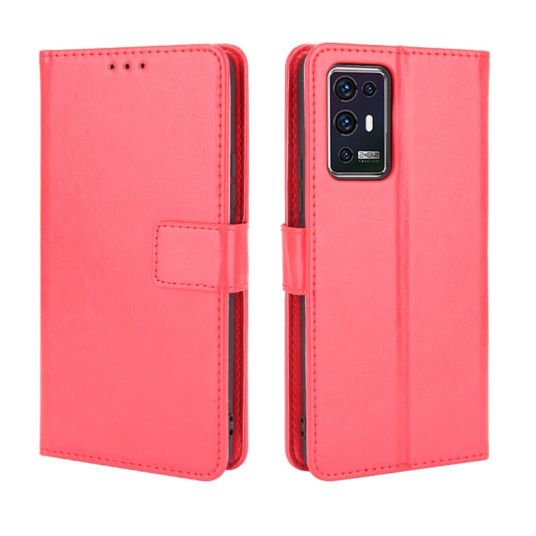 For ZTE Axon 30 Pro 5G Crazy Horse Texture Horizontal Flip Leather Case with Holder & Card Slots & Lanyard