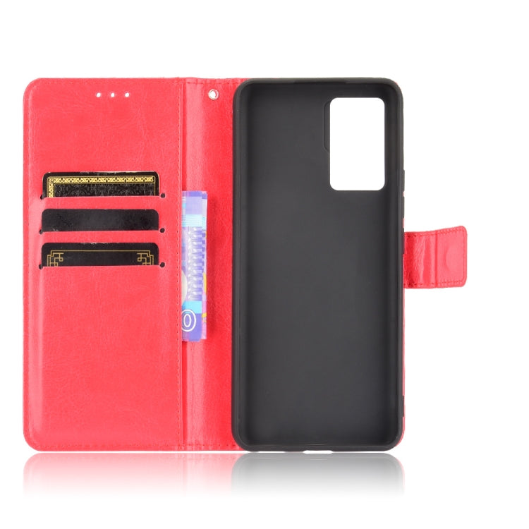 For ZTE Axon 30 Pro 5G Crazy Horse Texture Horizontal Flip Leather Case with Holder & Card Slots & Lanyard