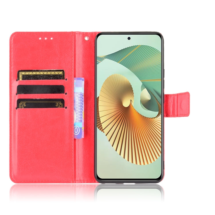 For ZTE Axon 30 Pro 5G Crazy Horse Texture Horizontal Flip Leather Case with Holder & Card Slots & Lanyard