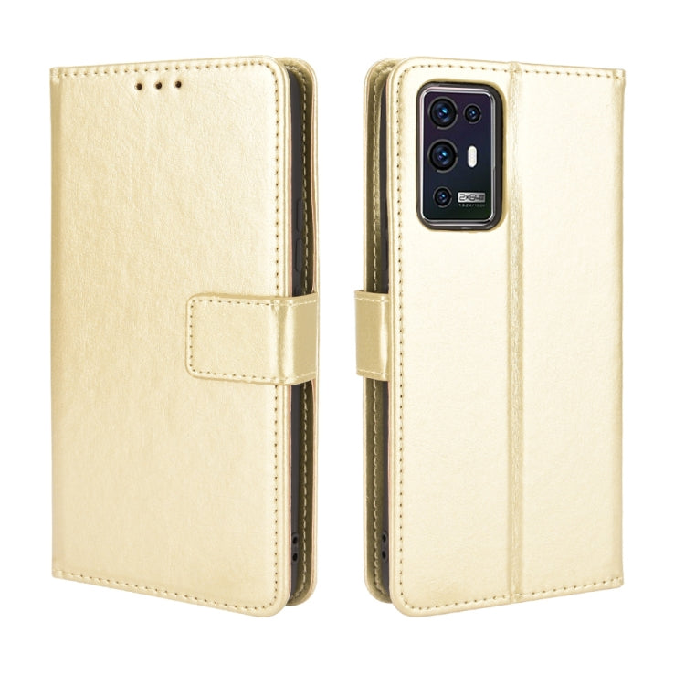 For ZTE Axon 30 Pro 5G Crazy Horse Texture Horizontal Flip Leather Case with Holder & Card Slots & Lanyard