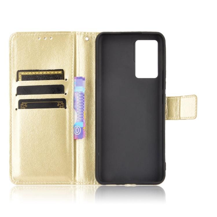 For ZTE Axon 30 Pro 5G Crazy Horse Texture Horizontal Flip Leather Case with Holder & Card Slots & Lanyard