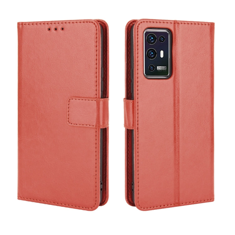 For ZTE Axon 30 Pro 5G Crazy Horse Texture Horizontal Flip Leather Case with Holder & Card Slots & Lanyard