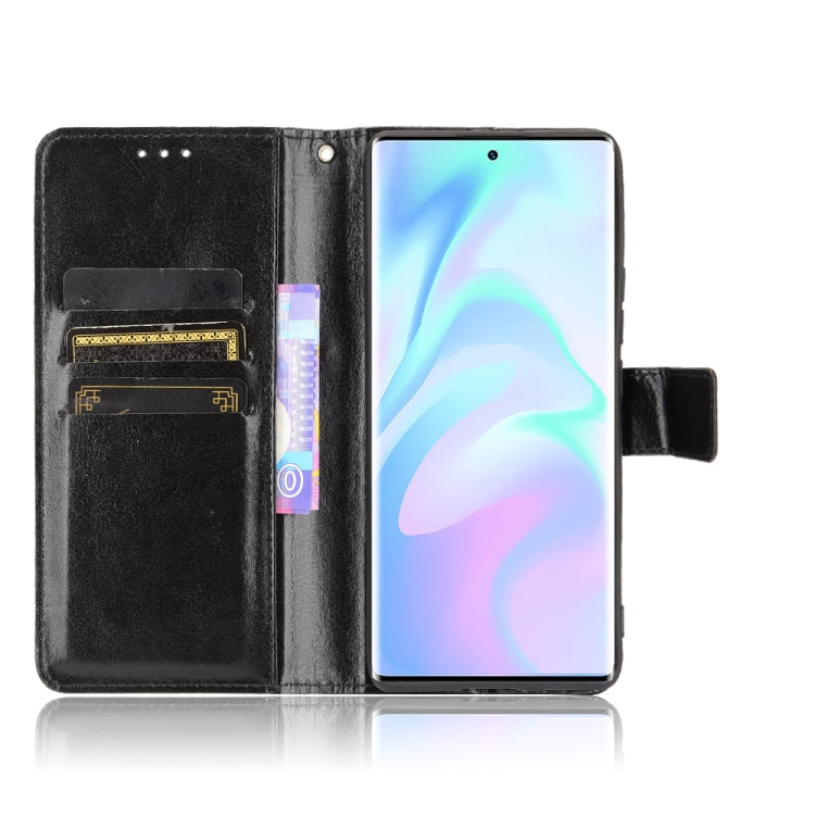 For ZTE Axon 30 Ultra 5G Crazy Horse Texture Horizontal Flip Leather Case with Holder & Card Slots & Lanyard