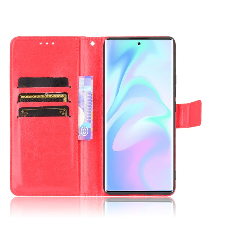 For ZTE Axon 30 Ultra 5G Crazy Horse Texture Horizontal Flip Leather Case with Holder & Card Slots & Lanyard