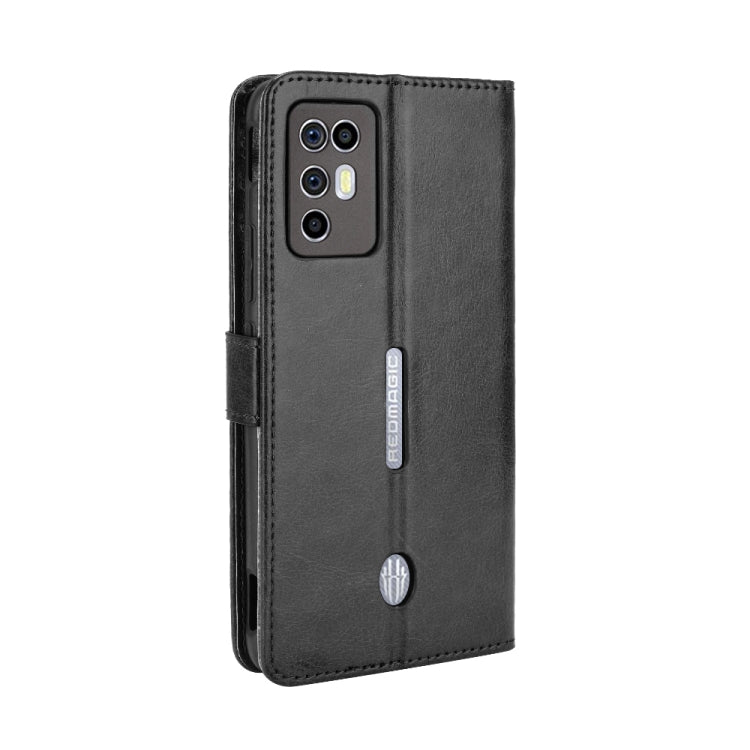 For ZTE Nubia Red Magic 6R Crazy Horse Texture Horizontal Flip Leather Case with Holder & Card Slots & Lanyard