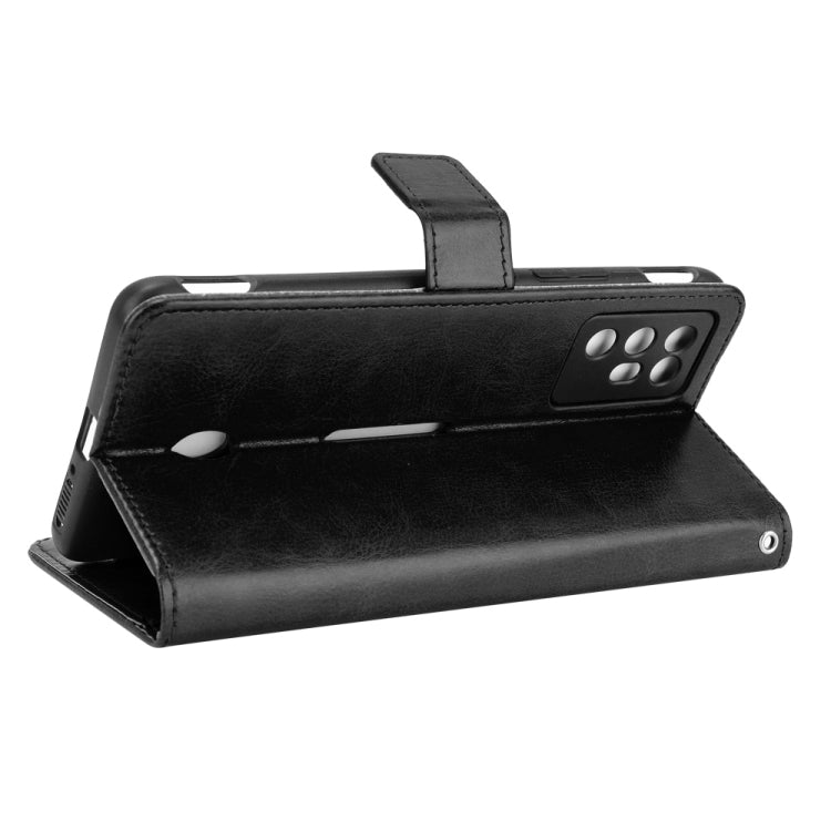 For ZTE Nubia Red Magic 6R Crazy Horse Texture Horizontal Flip Leather Case with Holder & Card Slots & Lanyard