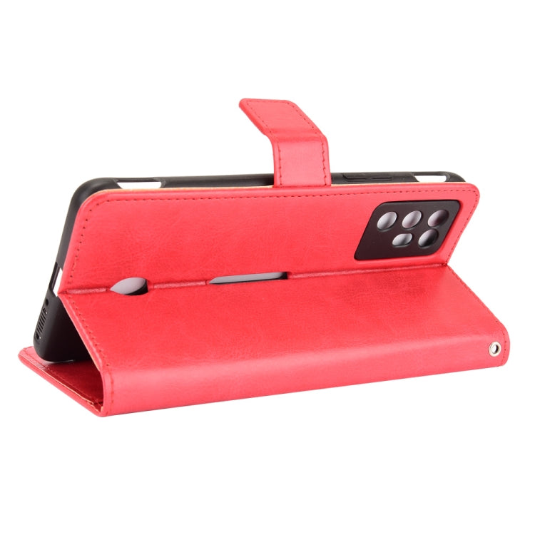For ZTE Nubia Red Magic 6R Crazy Horse Texture Horizontal Flip Leather Case with Holder & Card Slots & Lanyard