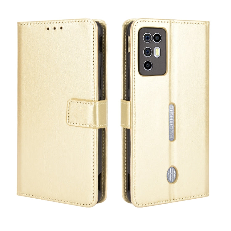 For ZTE Nubia Red Magic 6R Crazy Horse Texture Horizontal Flip Leather Case with Holder & Card Slots & Lanyard