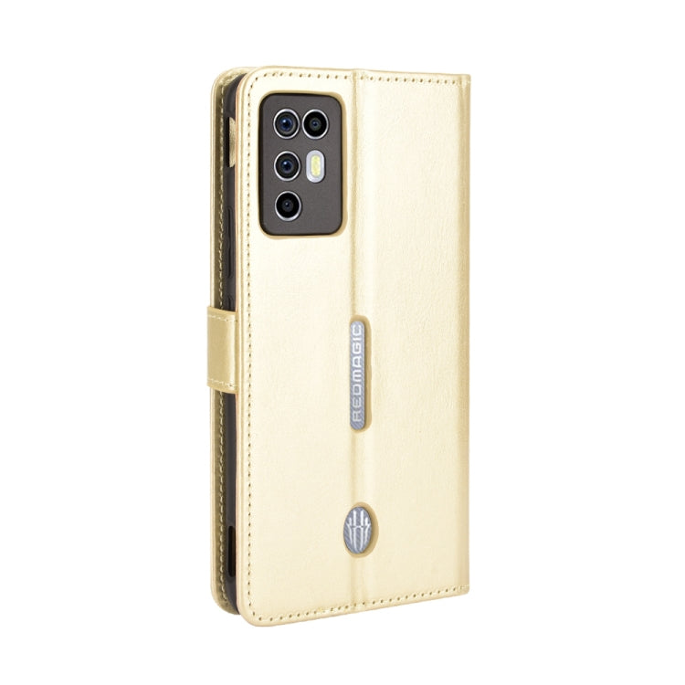 For ZTE Nubia Red Magic 6R Crazy Horse Texture Horizontal Flip Leather Case with Holder & Card Slots & Lanyard