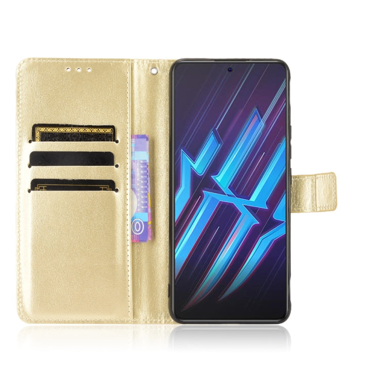 For ZTE Nubia Red Magic 6R Crazy Horse Texture Horizontal Flip Leather Case with Holder & Card Slots & Lanyard