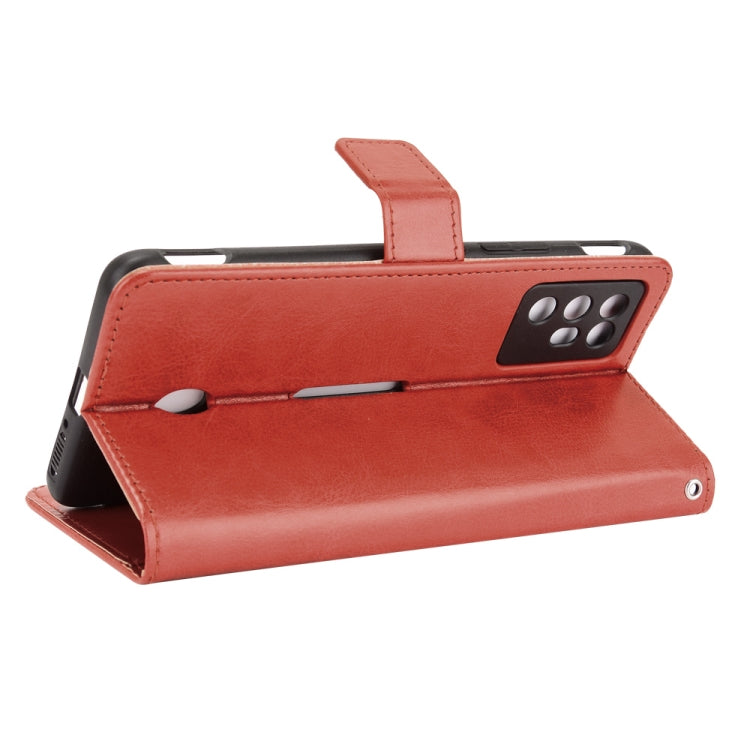 For ZTE Nubia Red Magic 6R Crazy Horse Texture Horizontal Flip Leather Case with Holder & Card Slots & Lanyard